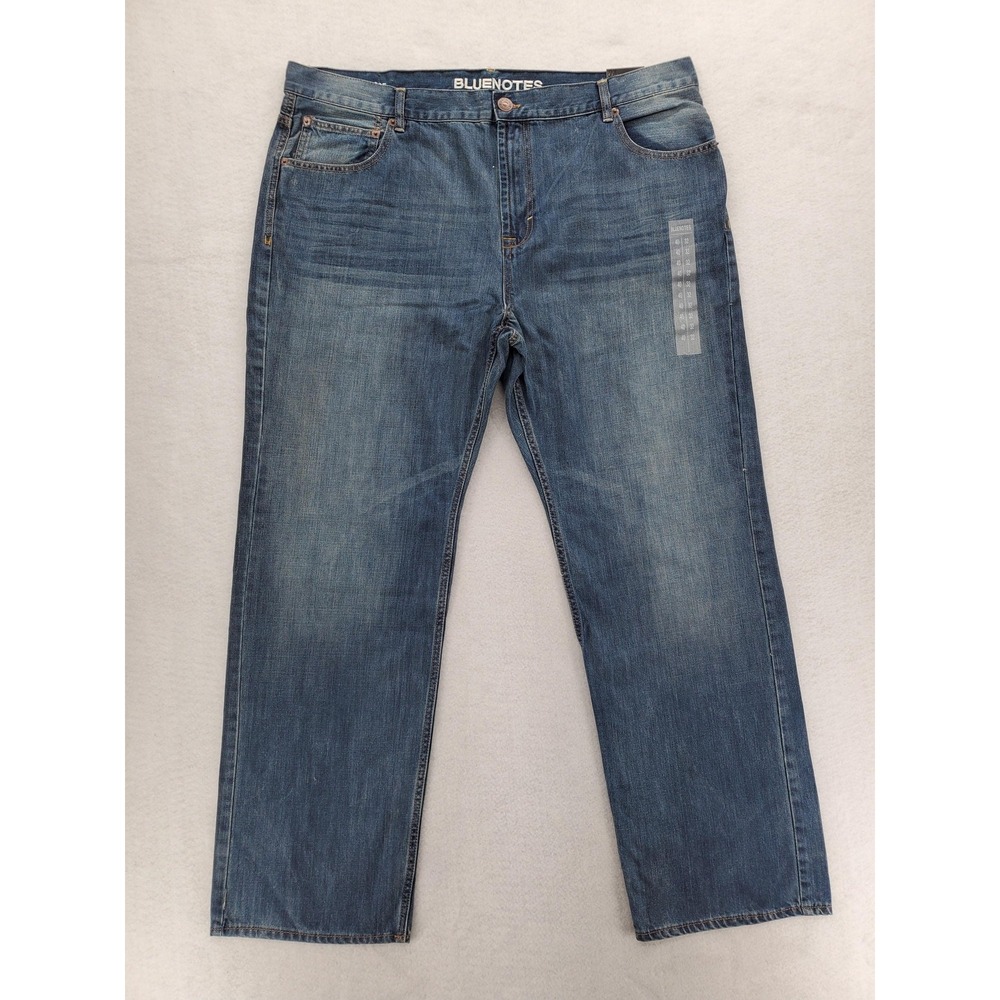 Blue Notes Jeans Mens 40x32 Blue Denim Loose Fit Jake Straight Mid Rise 5 Pocket